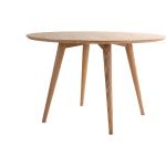 Tables de salle à manger design Miliboo Livia marron en frêne diamètre 20 cm scandinaves 