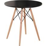 Tables de salle à manger design marron en MDF 4 places diamètre 70 cm scandinaves 