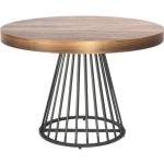 Tables de salle à manger rondes marron en bois diamètre 110 cm contemporaines 