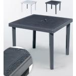 Tables hautes noires en plastique 