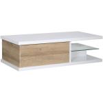 Tables basses rectangulaires Tous Mes Meubles blanches laquées made in France en promo 