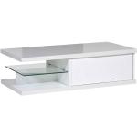 Tables basses rectangulaires Tous Mes Meubles blanches laquées made in France en promo 