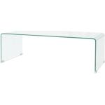 Tables basses en verre blanches en verre contemporaines 