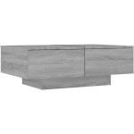 Tables basses rectangulaires grises avec tiroirs scandinaves 