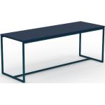Table basse - Bleu, design, bout de canapé sophistiqué - 121 x 46 x 42 cm, personnalisable