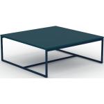 Table basse - Bleu pétrole, design, bout de canapé sophistiqué - 81 x 31 x 81 cm, personnalisable