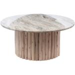 Tables basses rondes marron en manguier diamètre 40 cm contemporaines 
