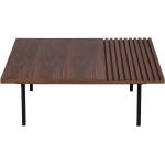 Tables basses carrées Zago marron en bois modernes 