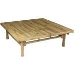 Tables basses carrées marron en bambou scandinaves 