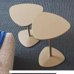 Tables basses Connubia calligaris blanches laquées 