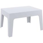Table basse de jardin en plastique gris clair 50x70x43 cm MDJ10170