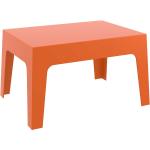 Tables basses de jardin orange en plastique 