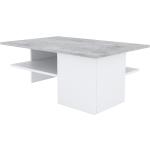 Tables basses en béton gris clair en bois modernes 
