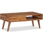 Tables basses design marron en bois massif scandinaves 