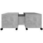 Tables basses en béton grises extensibles contemporaines 