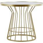 Tables basses rondes dorées en métal diamètre 46 cm modernes 