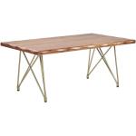 Tables basses rectangulaires marron clair en bois 