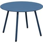 Tables rondes bleues en acier diamètre 50 cm 