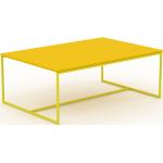 Table basse - Jaune, design, bout de canapé sophistiqué - 121 x 46 x 81 cm, personnalisable