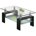 Tables basses rectangulaires grises en verre modernes 