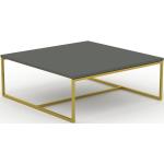 Table basse - NULL avec des jambes dorées, 81, design scandinave, petite table pour salon élégante - 81 x 31 x 81 cm, personnalisable