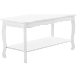 Table Basse Pearl 87,5 x 40 x 42 cm blanc [en.casa]