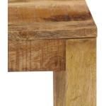 Tables basses rectangulaires marron en bois massif rustiques 