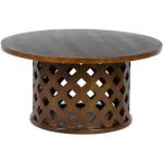 Tables basses rondes marron en bois diamètre 40 cm modernes 
