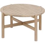 Tables basses rondes marron en bois 2 places diamètre 80 cm 
