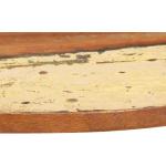 Tables basses rondes marron laquées en bois massif diamètre 80 cm rustiques 