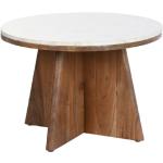 Tables basses rondes marron en bois diamètre 70 cm 