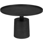 Tables basses rondes grises en aluminium diamètre 60 cm rétro 