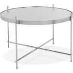 Tables basses rondes grises en verre industrielles 