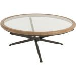 Tables basses rondes marron en verre diamètre 100 cm contemporaines 