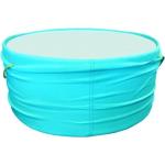 Tables basses rondes turquoise en verre diamètre 80 cm 