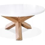 Tables basses design Paris Prix blanches en bois massif diamètre 80 cm scandinaves en promo 