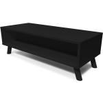 Tables basses rectangulaires ABC Meubles noires en pin made in France scandinaves 