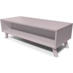 Tables basses rectangulaires ABC Meubles violet pastel en pin made in France scandinaves 
