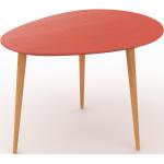 Table basse - Terra cotta, ovale, design scandinave, petite table pour salon élégante - 67 x 46 x 50 cm, personnalisable
