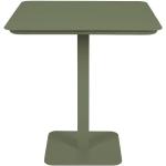 Tables de bistrot vertes en aluminium 