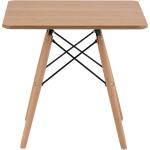 Tables carrées design Helloshop26 marron en bois scandinaves 