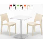 Tables hautes blanches 
