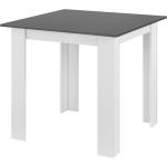 Table carrée pour 4 personnes salle à manger cuisine salon 80 cm blanc gris 03_0006233