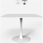 Tables carrées design blanches scandinaves 