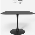 Tables carrées design noires scandinaves 