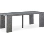 Tables console IntenseDeco grises en aluminium extensibles 
