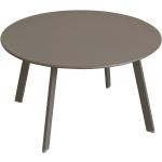 Tables rondes Hesperide gris acier en acier diamètre 70 cm scandinaves 