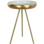 Tables rondes dorées en métal diamètre 43 cm modernes 