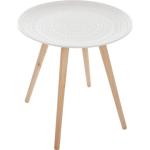 Tables rondes marron en pin diamètre 41 cm contemporaines 