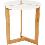 Tables rondes marron en bambou scandinaves 